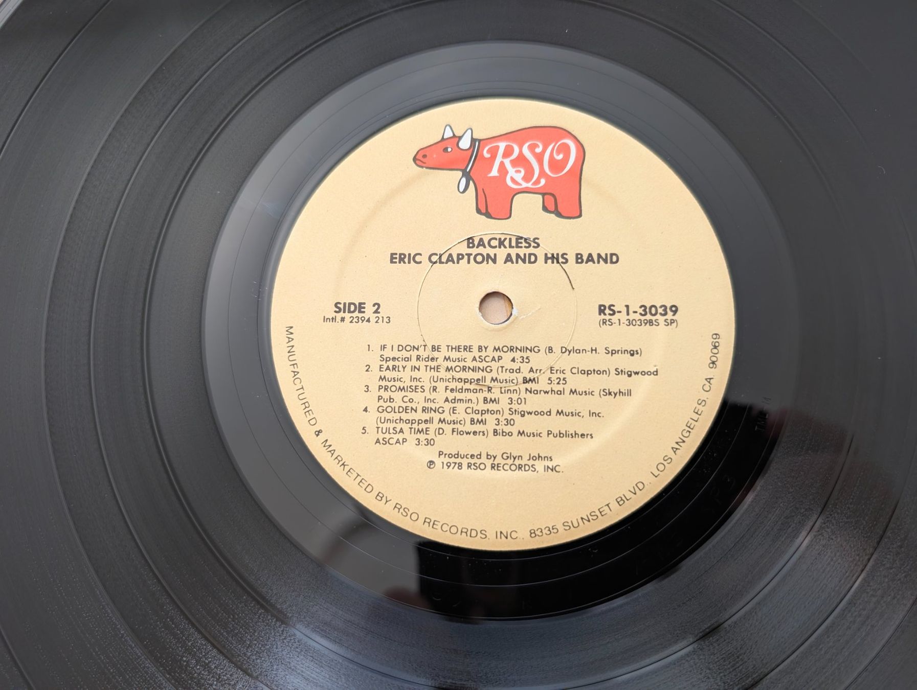 Vinyles: Eric Clapton – Backless  US 78 – D'occasion à Ebikon par soundundvielfalt 8