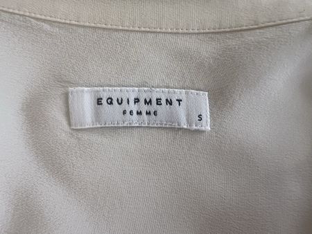 Coole EQUIPMENT Femme Seidenbluse, Gr S, creme / weiss