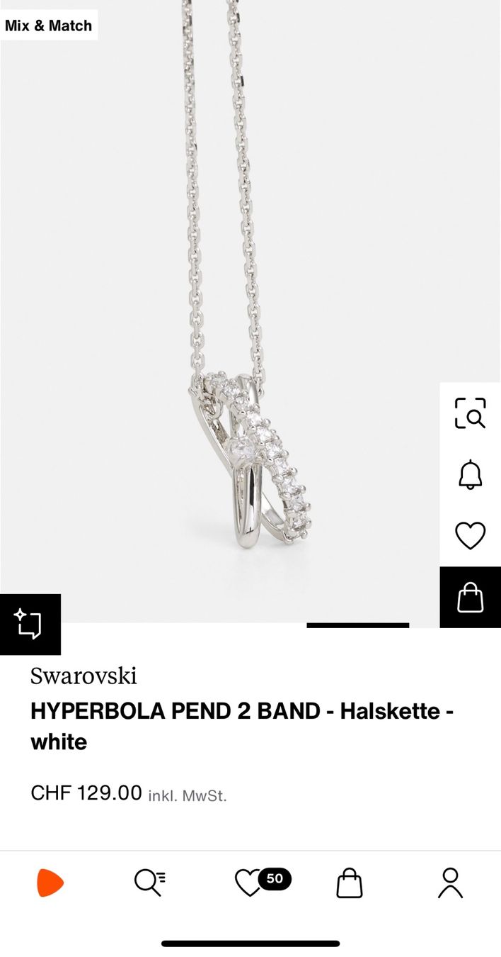 Swarovski Catenine: Swarovski Halskette silber – Nuovo (secondo la descrizione) da hägendorf venduto da serhat