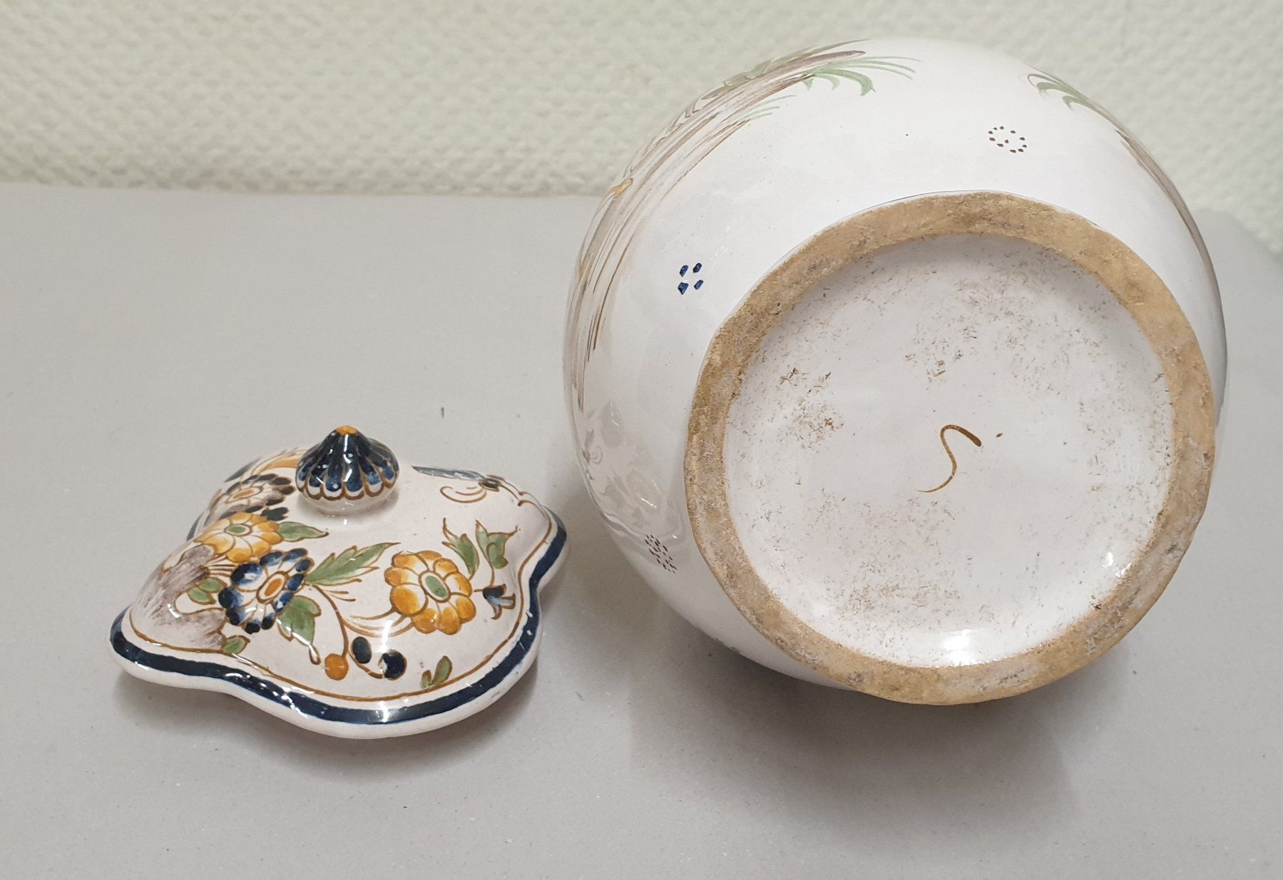 Karaffen: Faience Krug mit Deckel – Gebraucht aus Emmen von Brockofsky 6