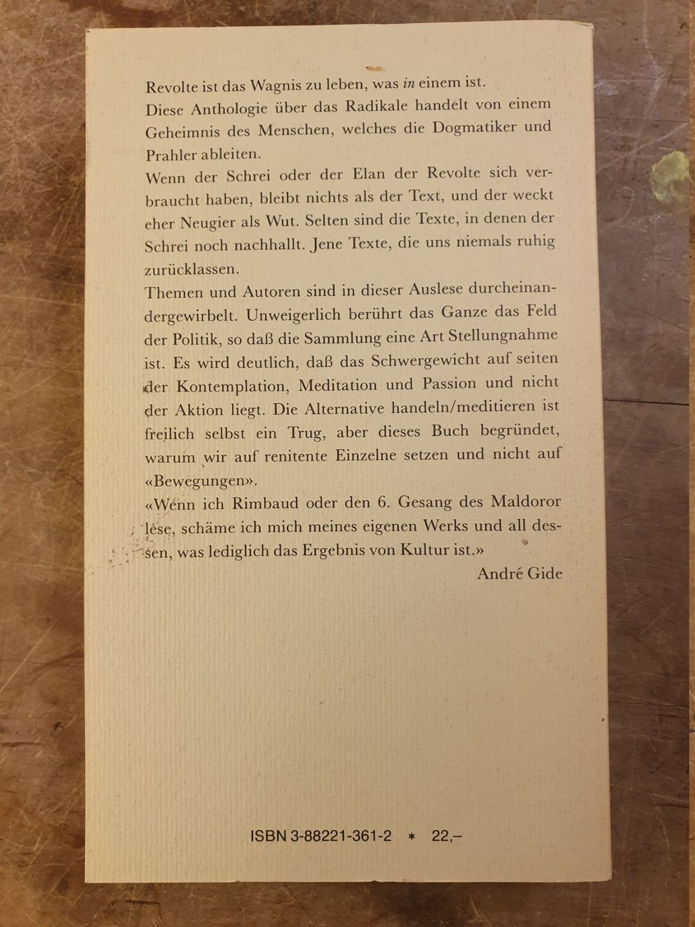 Livres: Ich gestalte mir die Revolte - B. Mattheus – D'occasion à Zürich par loosebone 1
