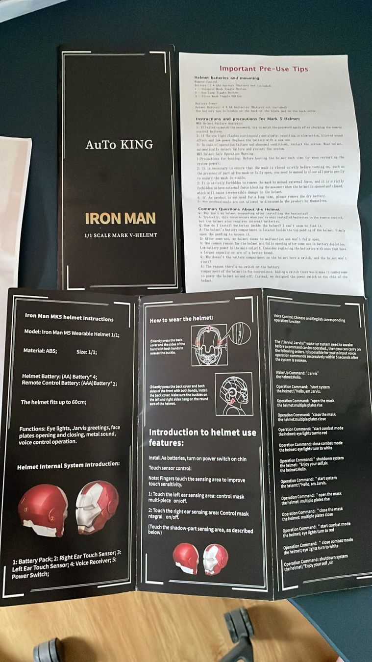 Caschi & visiere: Iron Man MK5 Helm mit Sprachsteuerung – Usato da Ehrendingen venduto da Bretzelchen 4