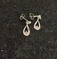 OHRRINGE  MIT KLEINEM ZIRKONIA SILBER 925