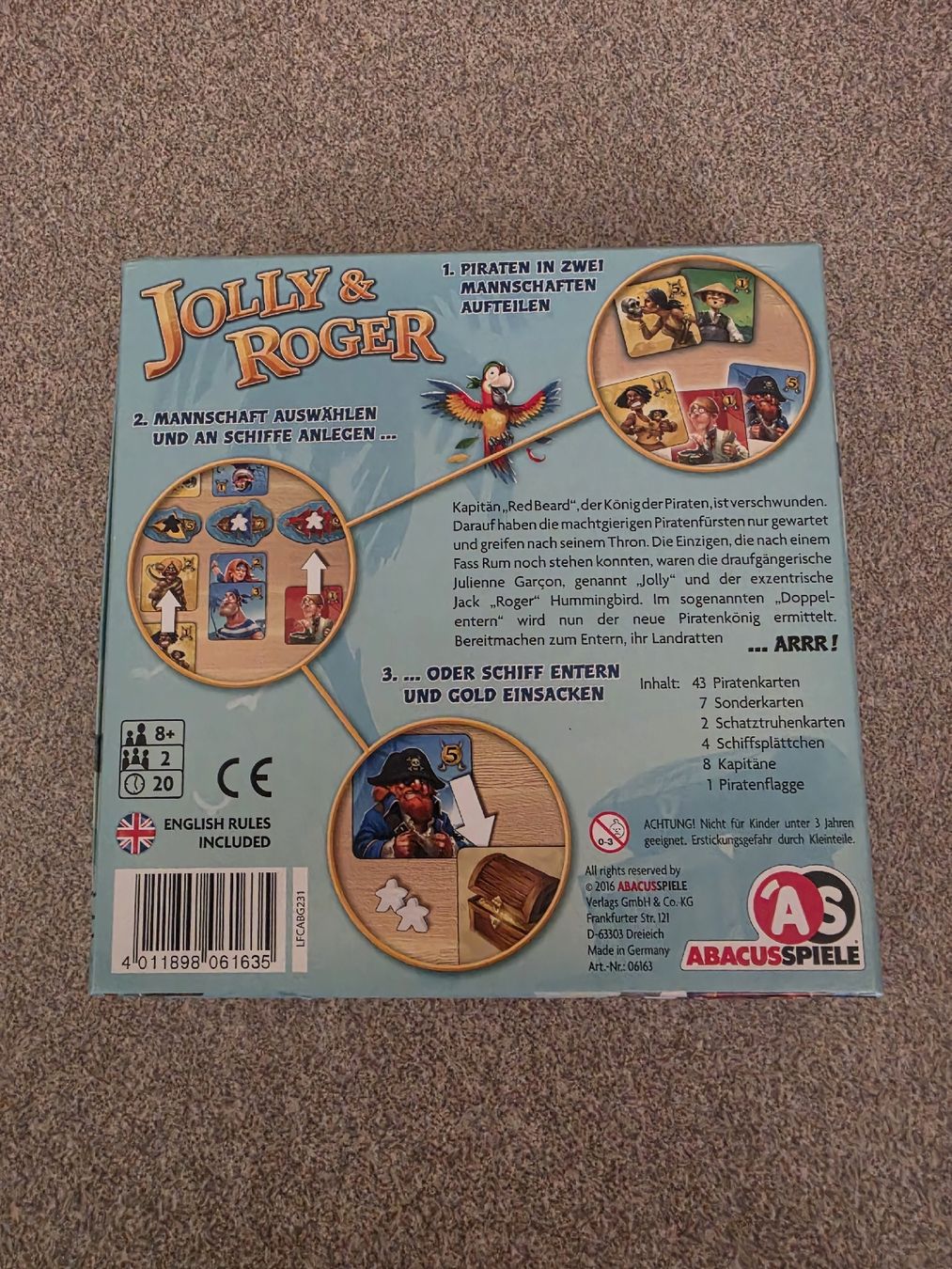 Spiele: Jolly und Roger Spiel – Neu und originalverpackt aus Bülach von Tanzteufel 2