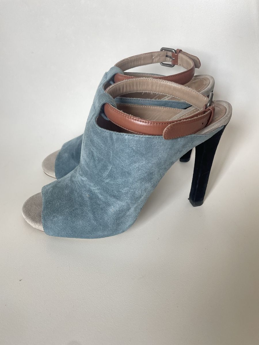 Dries Van Noten Damenschuhe: Dries van Noten Escarpins daim bleu, Taille 37.5 – Gebraucht aus Lausanne von Charly_brune 1