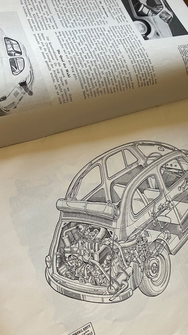 Fiat Autos: Fiat 500 prospectus 1957 – Gebraucht aus St-Cierges von LeRegain 4