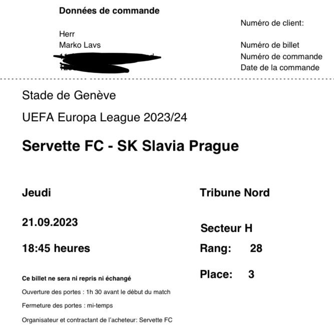 2x Servette FC - SK Slavia Prague