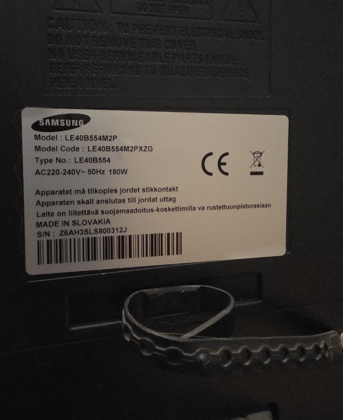 Samsung Fernseher: LCD TV Samsung LE40B554M2P – Gebraucht aus Küssnacht am Rigi von Nemo_2017 3