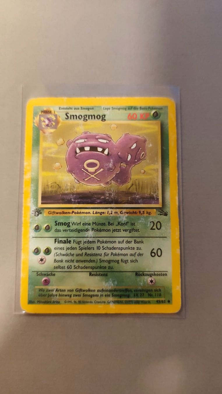 Pokémon Carte collezionabili: Smogmog 1.st Edition - Fossil – Usato da Kehrsatz venduto da Riyouu 2