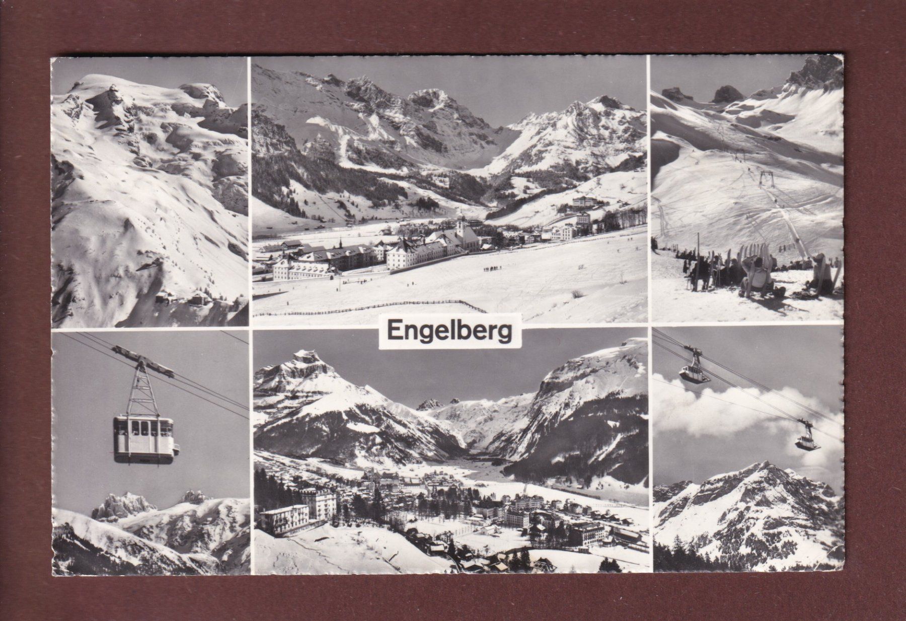 Cartoline postali: ENGELBERG - 6 Bilder - 1969 // Eckbug // – Usato da Pully venduto da nicecards