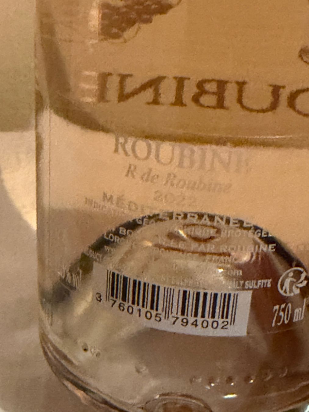 Vino: Vin rosé CHÂTEAU DE ROUBINE R de Roubine 2022 – Nuovo (secondo la descrizione) da Roche VD venduto da luc_jwm5 2