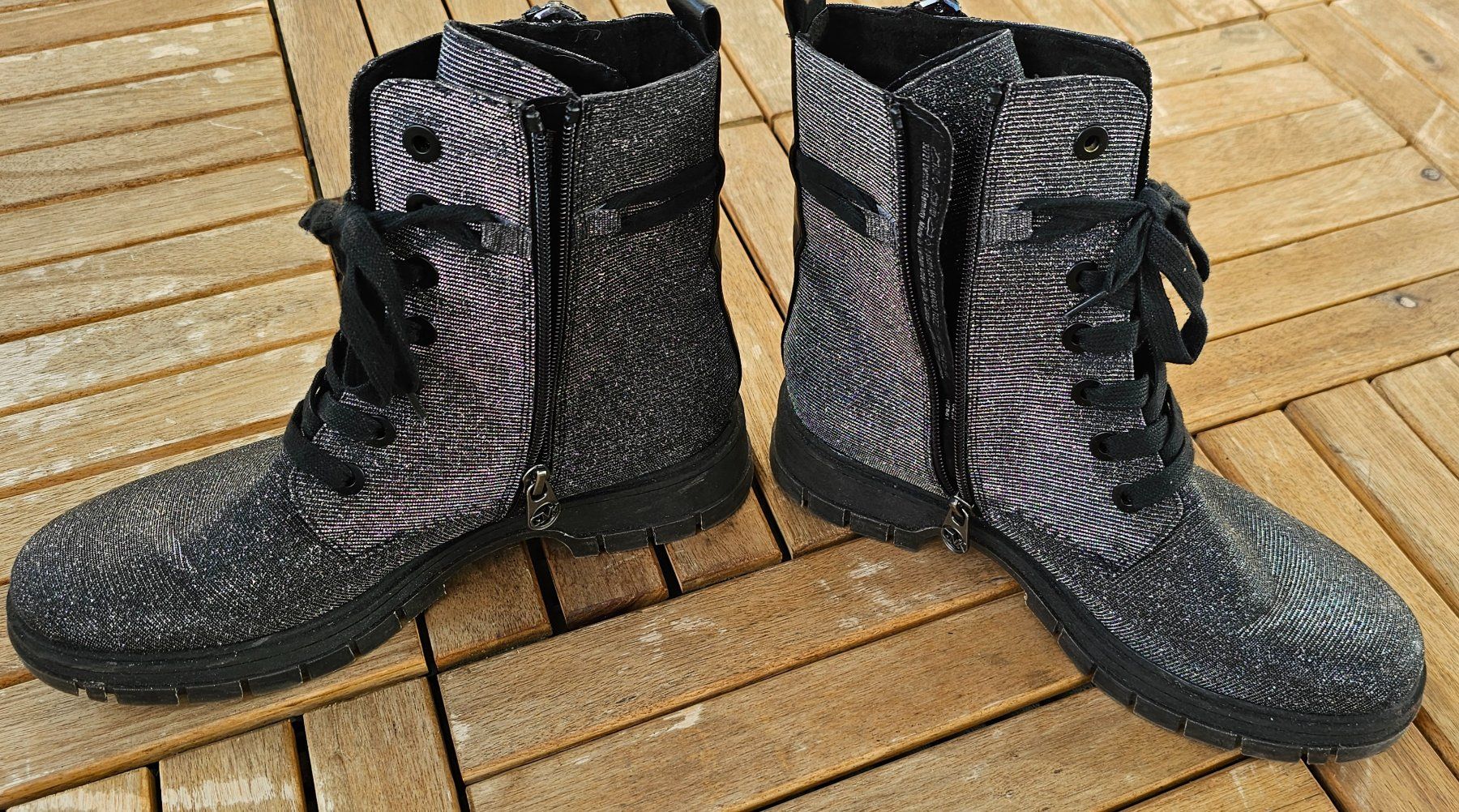 Scarpe da donna: Bottines noires pailletées, taille 40 – Usato da Nyon venduto da Chris01037 2