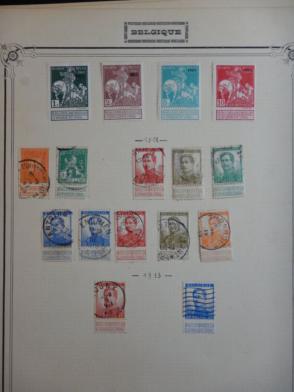 Tutti i francobolli: Belgien Sammlung ab Klassik – Usato da Zürich venduto da Muehlekauf 3