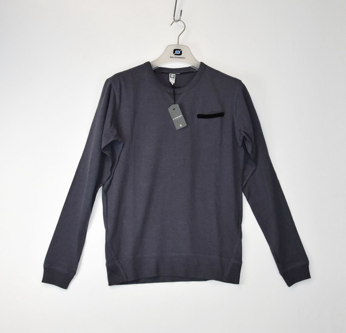 G-Star Maglioni & Felpe: G-Star RAW Herren Pullover rund Pullover /grau/Gr.L – Nuovo e nell'imballaggio originale da Wohlenschwil venduto da EddieS-Outlet 1