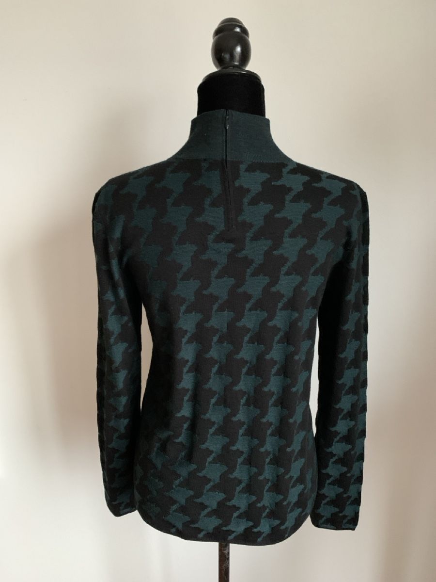 Akris Maglioni & Felpe: AKRIS: Exklusiver Wollpullover in grün/schwarz, 38 – Nuovo (secondo la descrizione) da Luzern venduto da paulablue 3