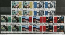 1998 PP Kulturgüter & Landschaften Viererblock ET-Stempel