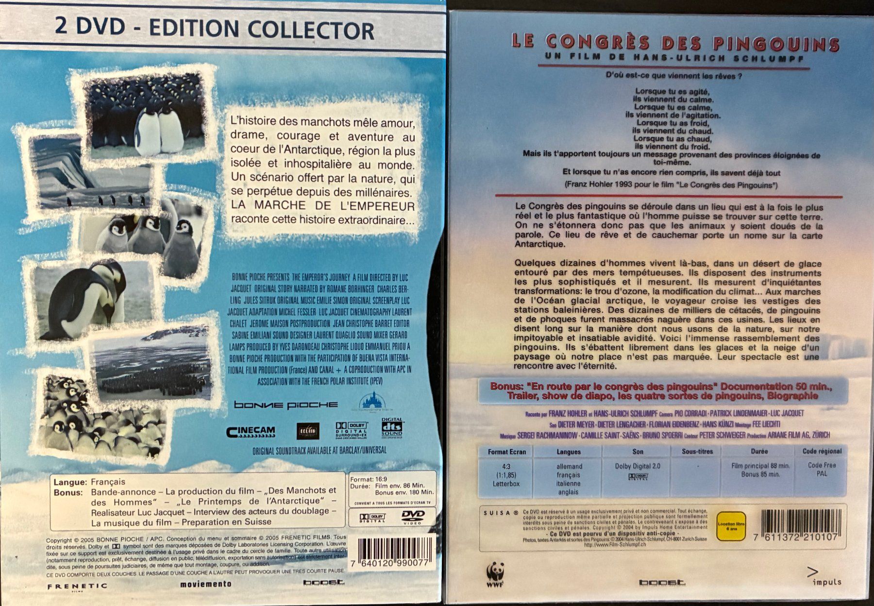 Tutti i DVDs: DVD sur les manchots – Nuovo (secondo la descrizione) da Moutier venduto da lebadin 1