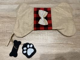 Hunde-Weihnachtssocke, neu, tolle Deko für Weihnachten!