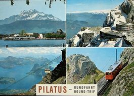 PILATUS-KULM Zahnrad-Bahn, Luftseilbahn, Schiff, Luzern