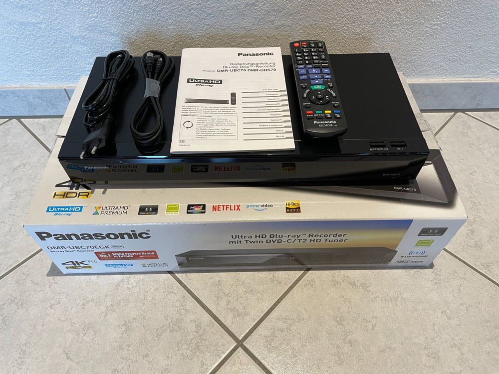 Panasonic Ultra HD BlurayRecorder DMRUBC70 Kaufen auf Ricardo