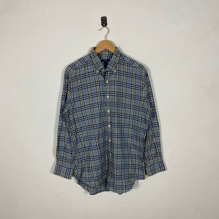 Chemise Burberry London À Carreaux Bleu Taille M #30