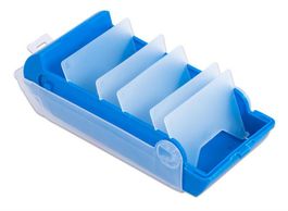 Karteikartenbox Büro Organizer Blau Neuwertig