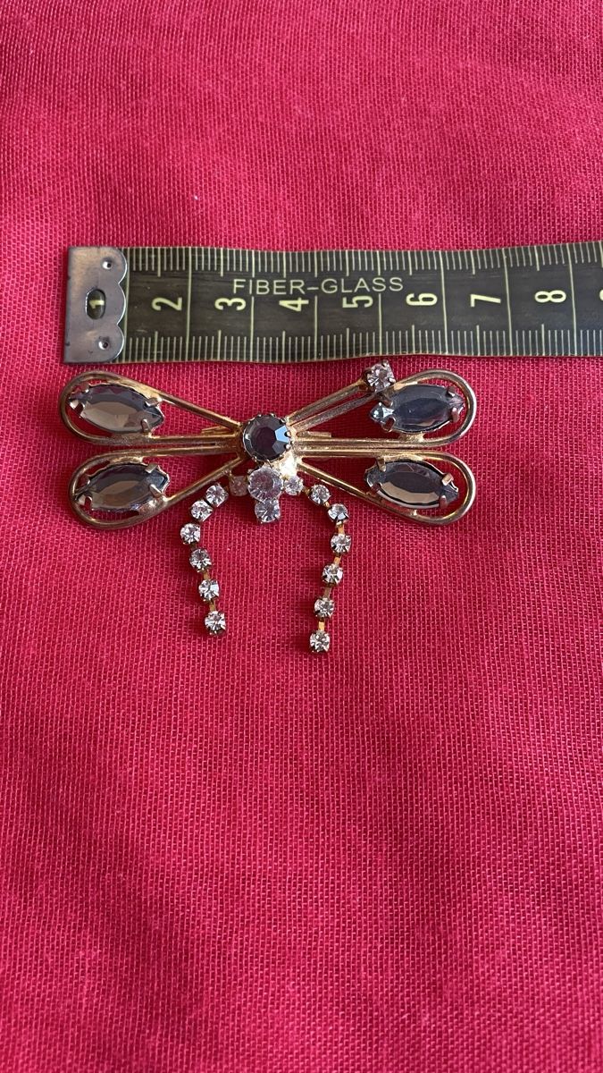 Spille & Fermagli: Vintage Libelle Brosche mit Strasssteinen – Usato da Schaffhausen venduto da sun_k7nm 4