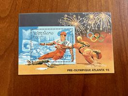 Laos 1995 Pre Olympique Atlanta Block  ** (4532)