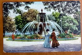 Genève - Dames au jardin Anglais 1909