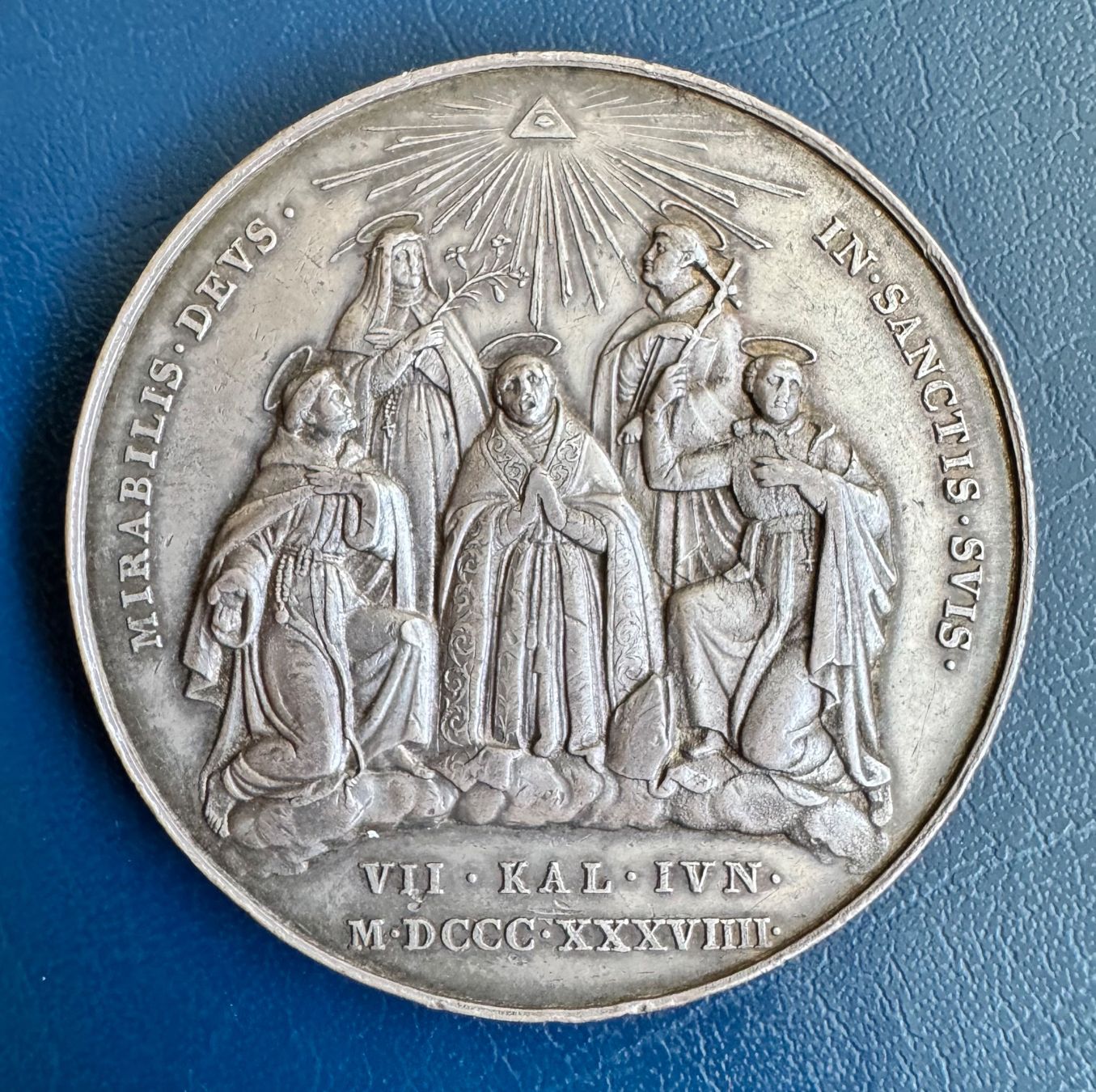 Medaglie: Silbermedaille Papst Gregor XVI.1839 Rom Geymüller – Usato da Ebikon venduto da Dmasterx 1
