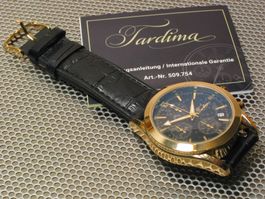 TARDIMA Chronograph gold Herren Frauen Armbanduhr China NEU