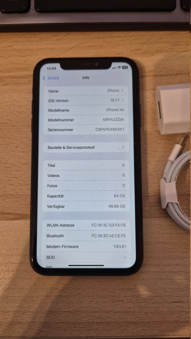 Apple Handys / Smartphones: iPhone XR 64GB Black 2918 – Gebraucht aus Münchenbuchsee von MV_Solutions 2