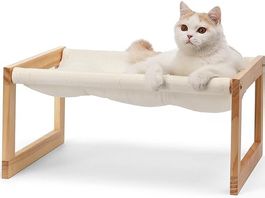 Katzenbett, Plüsch-Samt-Katzenbetten für Indoor-Katzen,