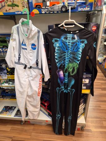 Fasnacht Kostüm Skelett 146/152 oder Nasa 122/128 K24