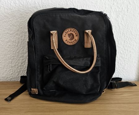 Fjällräven Kånken Rucksack Schwarz, Gut erhalten.