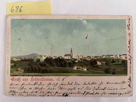 Gruss aus Schwellbrunn, 1906 mit Stempel