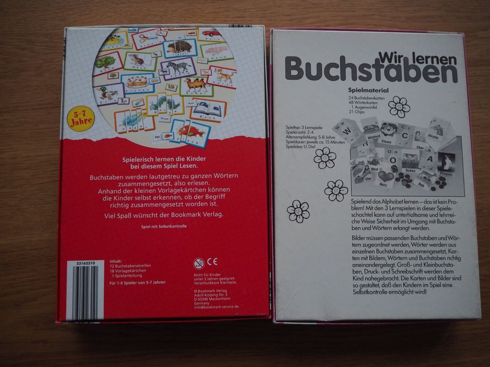  Lernspiele Kindergarten / 1. Klasse (Gebraucht) in Brunegg für CHF 1 