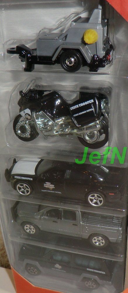Matchbox Modellini d'auto: Matchbox 2018 Texas State Trooper 5 Pack Box Super Cool! – Nuovo e nell'imballaggio originale da Kreuzlingen venduto da JefN. 1