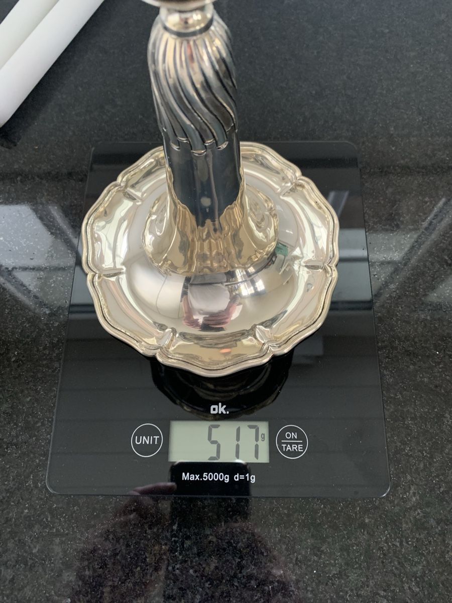 Portacandele: Kerzenständer 800 Silber – Usato da Zollikofen venduto da ausmisten_at_home 6