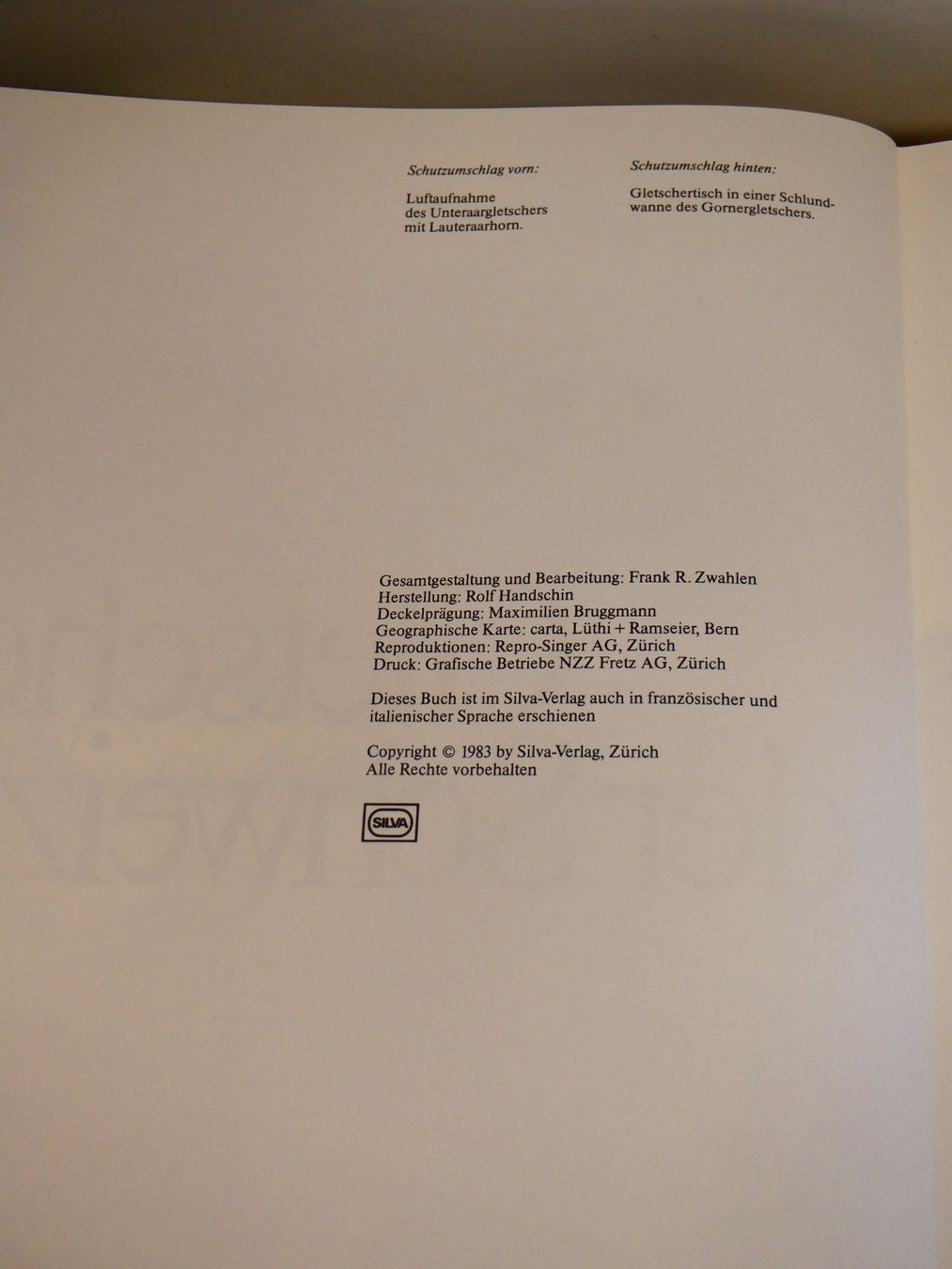 Libri: Buch: Gletscher der Schweiz Silva-Verlag – Usato da Rafz venduto da Powacaddy 2