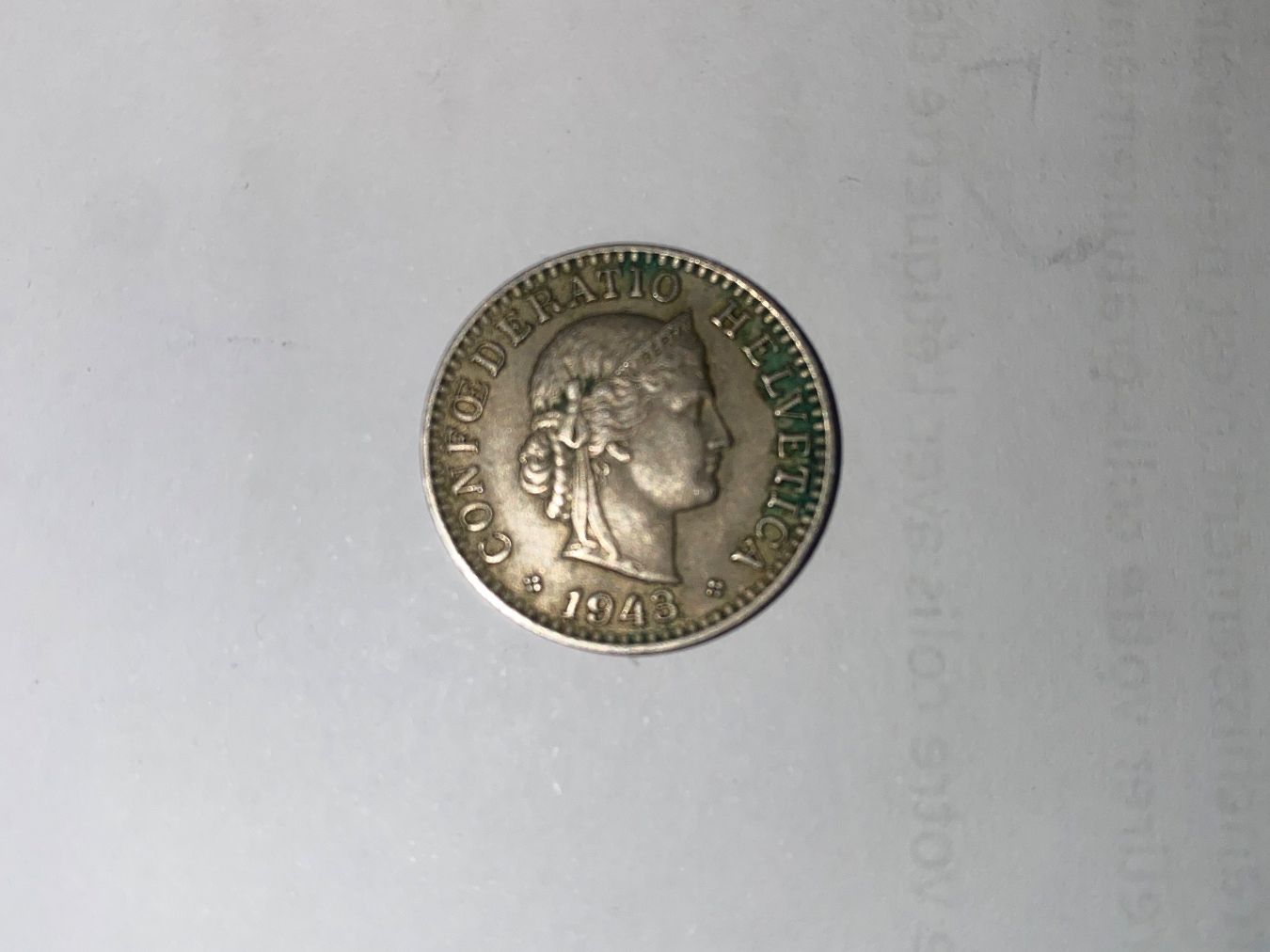 Tutti le monete: Pièce rare: 20 centimes Suisse 1943 – Usato da Le Brassus venduto da cinema13