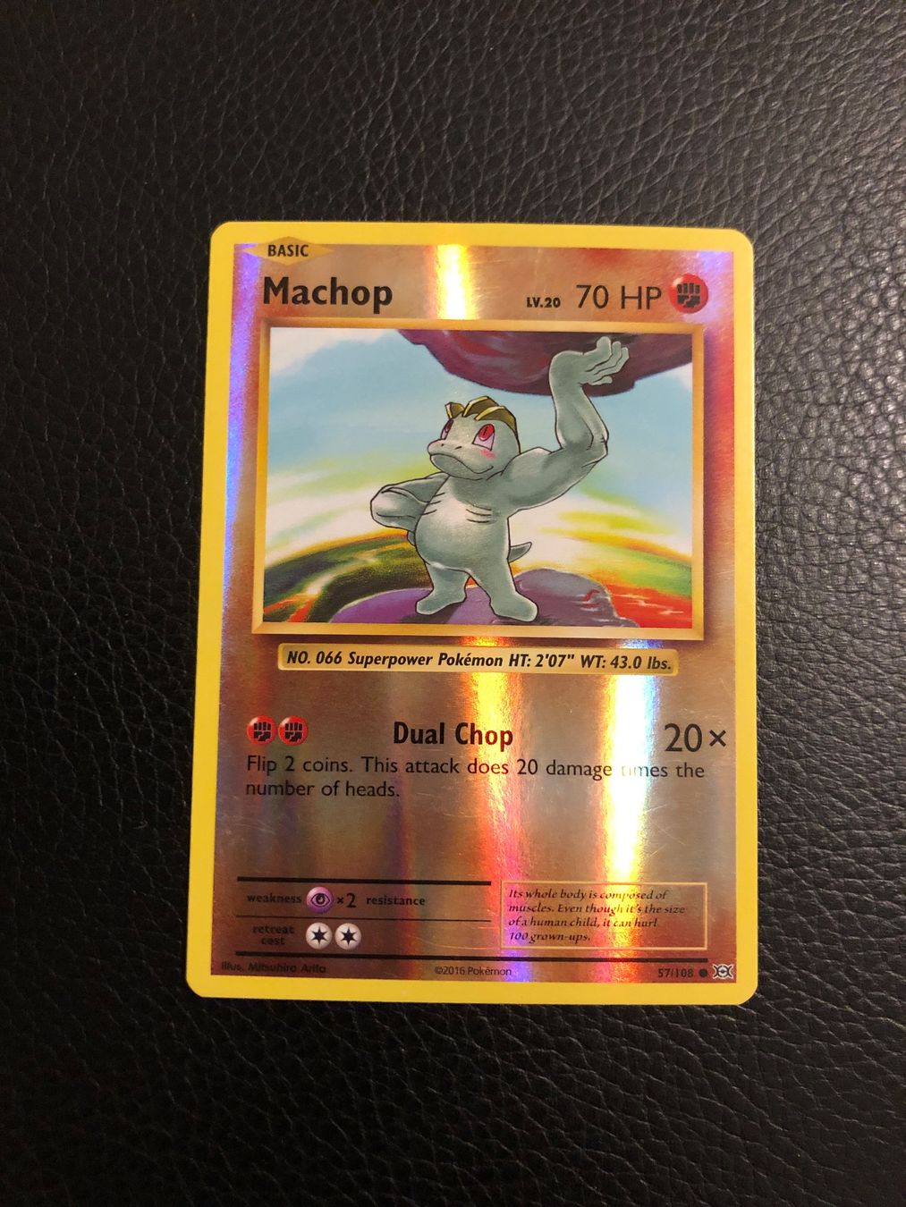 Pokémon Carte collezionabili: Evolutions Machop reverse 57/108 NM Ab 1 – Usato da Paradiso venduto da Pkmn10