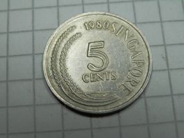 Singapur  5 Cent, 1980