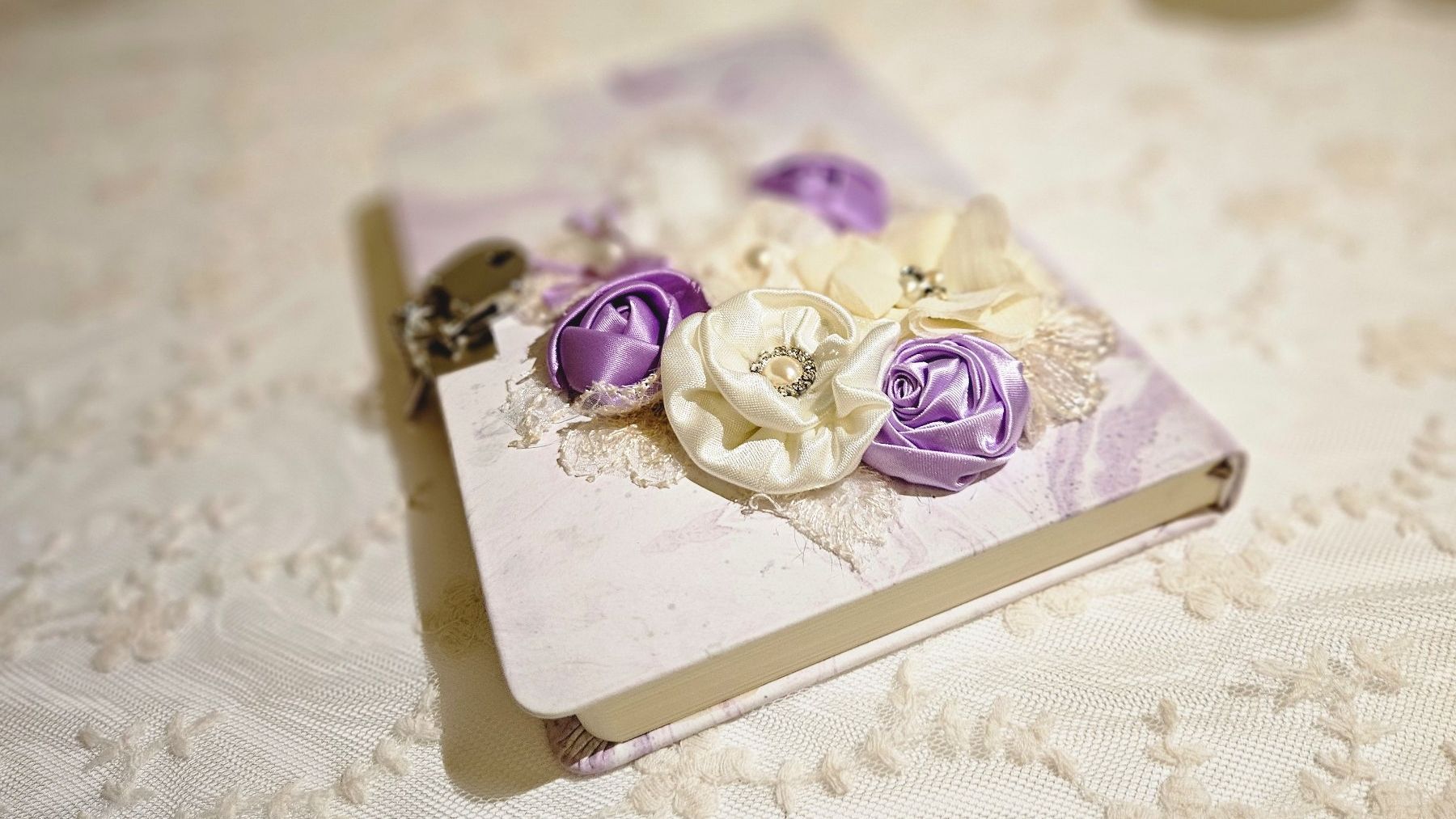 Schreibblöcke: Notizbuch Tagebuch Shabby Chic Bulletjournal Spitze – Neu und originalverpackt aus Gossau ZH von Goes05 3