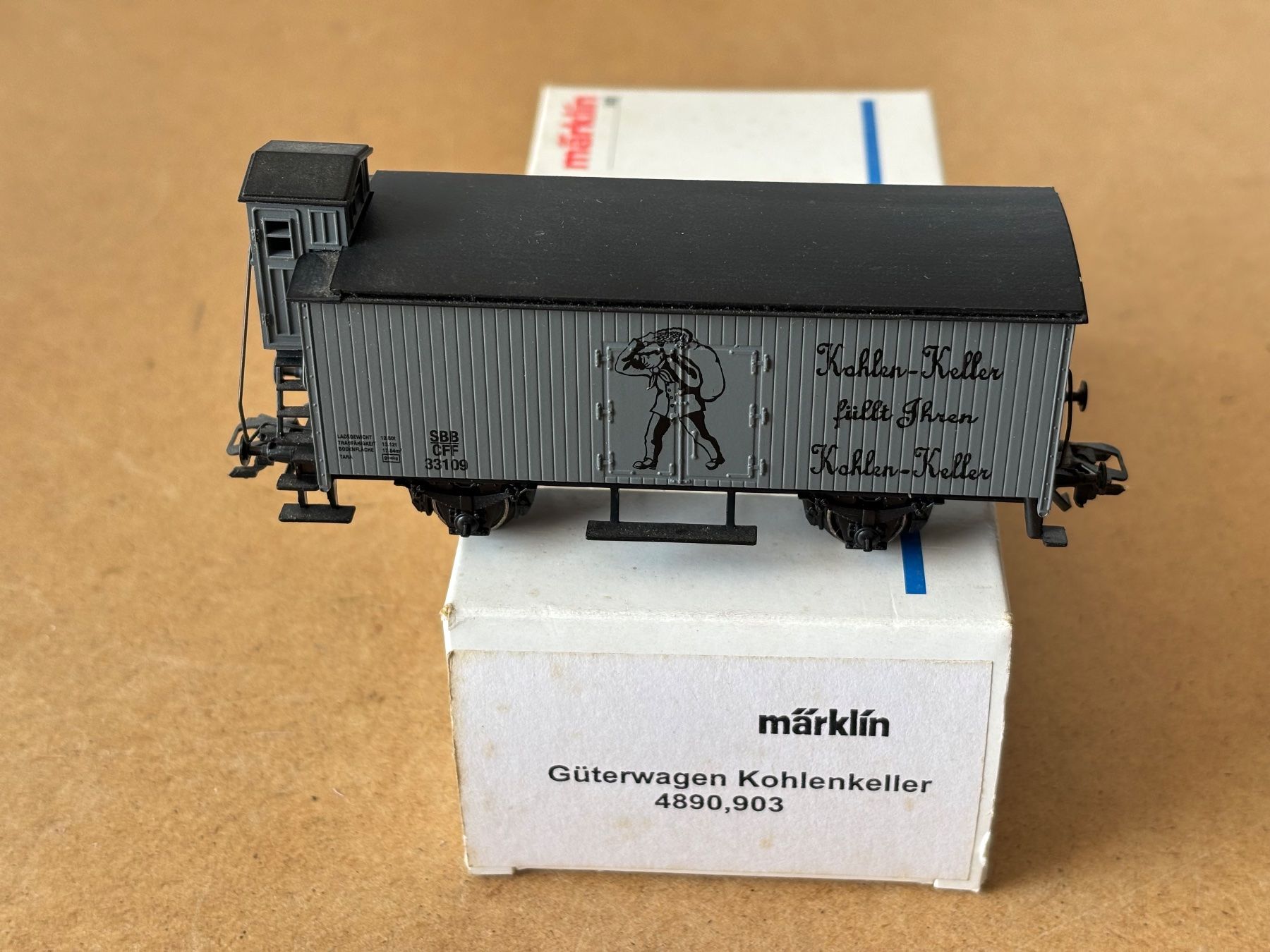 Märklin Modellini di ferrovie: Marklin 4890,903 Guterwagen Kohlenkeller – Nuovo (secondo la descrizione) da Hauterive NE venduto da eriamch