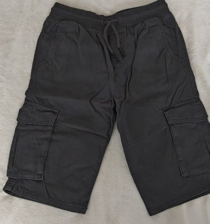 Herren Cargo Shorts dunkelgrau Grösse 164