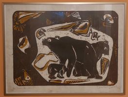 Original Daniel Bär. Bild Familie Bär. Kunstdruck signiert.