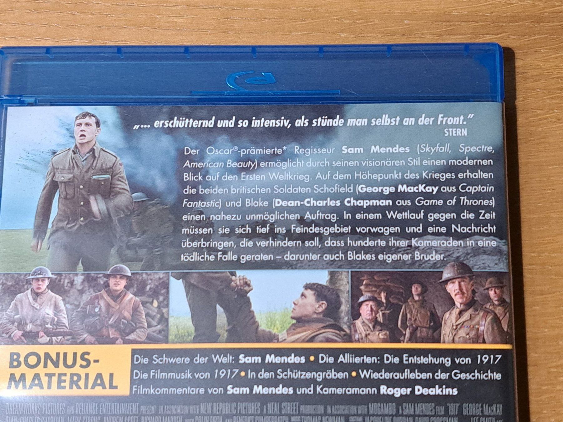 Tutti i DVDs: Blu-ray 1917 von Sam Mendes mit George MacKay – Nuovo (secondo la descrizione) da Unterseen venduto da Kanica 3