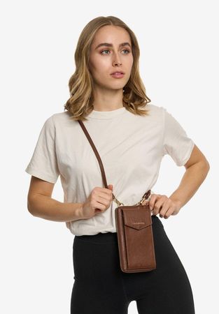 Lazarotti Handytasche Portemonnaie Leder Braun Cognac