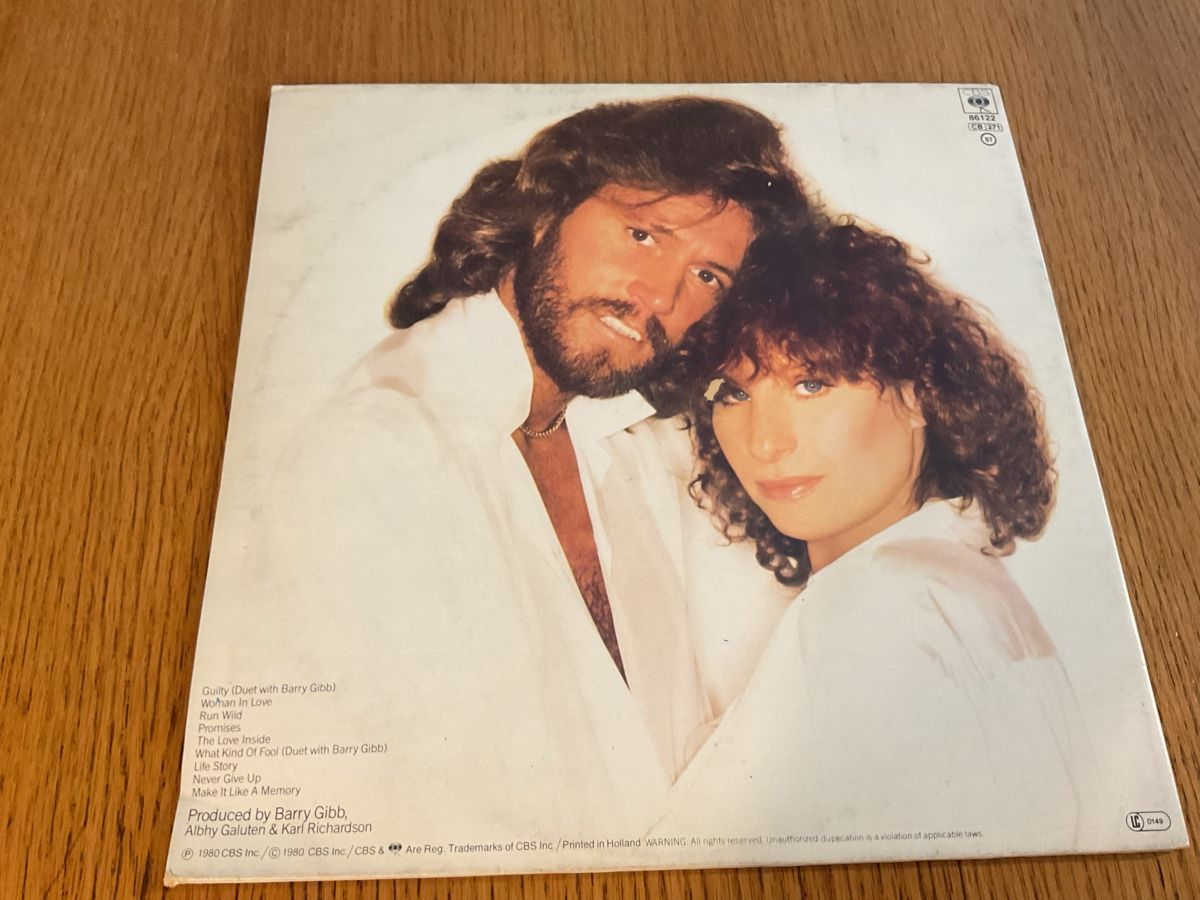 Dischi in vinile: Barbra Streisand Guilty LP CBS 89112 – Usato da Steinach venduto da Quarkie 2